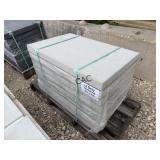 8ct 24"X36" Light Gray Textured Stone