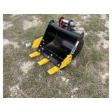 NEW SD Lanch Mini Excavator Toothed Bucket
