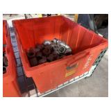 Tote of Assorted Galvanized Pipe Fittings