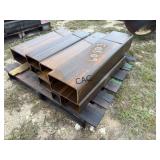 Lot of 8 HD Steel Square/Rectangular Tubing