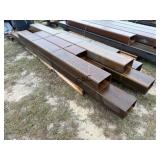 Lot of 8 HD Steel Rectangular Tubing