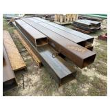 Lot of 8 HD Steel Rectangular Tubing