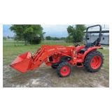 Kubota L2501 w/LA526 Loader/Bucket, 4WD, HST, 82hr