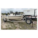Intercoastal Boat w/Mercury 80 Motor and Trailer