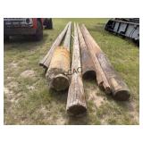 Lot of 6 Creosote Poles