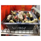 Tote of Assorted Plumbing Brass Fittings