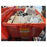 Tote of Assorted Plumbing Parts and Fittings