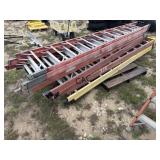 Lot of 5-10ï¿½ Fiberglass Ladders
