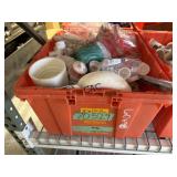Tote of Assorted Plumbing PVC Fittings