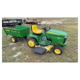 John Deere GT235 Riding Mower w/JD 15 Trailer