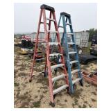 Lot of 2 Werner 8ï¿½ Fiberglass Ladders