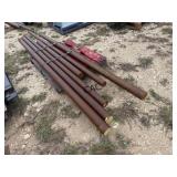 Lot of 6 HD Steel Solid Steel Pipe