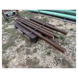 Lot of 5 HD Steel Solid Pipe