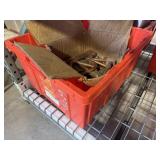 Tote of Assorted Plumbing Brass Fittings