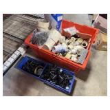 Tote of Assorted Plumbing Fittings