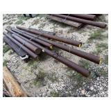 Lot of 6 Solid HD Steel Pipe