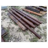 Lot of 4 Solid HD Steel Pipe