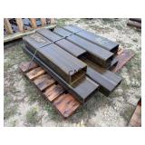 Lot of 8 HD Steel Rectangular Tubing