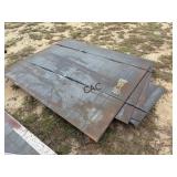 9pc Assorted Sz/gauge Steel Sheet Metal