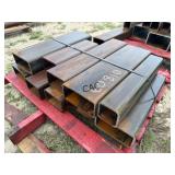 Lot of 10 HD Steel Rectangular Tubing