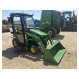 John Deere 1025R Cab w/H120 Loader/Belly Mower