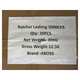 NEW Aboss 20pc Ratchet Lashing
