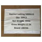 NEW Aboss 20pc Ratchet Lashing