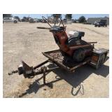 Ditch Witch 1030H Walk Behind Trencher on Trailer