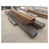 Lot of Assorted Size Rectangular Tubing