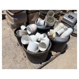 Pallet Lot of Assorted Size PVC Fittings