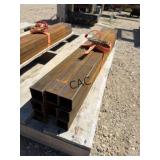 9pc 1 1/2"x1 1/2x34" Square Tubing