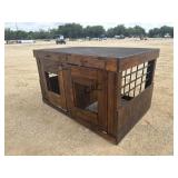 Homemade Wooden Kennel for 2 Dogs