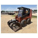 Case 1840 Wheeled Skid Steer w/Grapple Bucket