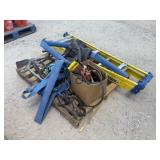 Pallet Lot of Assorted Tools & Ladder