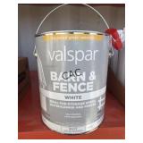 2pc 1GAL Valspar Barn & Fence Oil Base WHITE