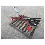 Lot of Assorted Fishing Poles and Skeet Thrower