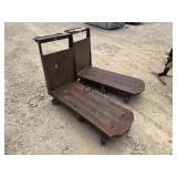 Lot of 2 Rolling Utilty Carts