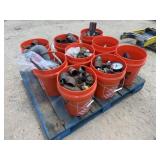 Pallet Lot of Metal Plumbing Fittings