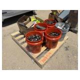 Pallet Lot of Metal Plumbing Fittings