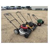 Lot of 2 Push Mowers, Spreader & Edger