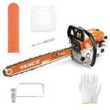 NEW Yance 18" Professional 62cc Gas Chainsaw