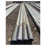 Lot of 4pc Galvanized 4.5"x27