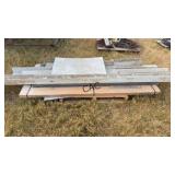 Lot of Assorted Size Metal Trim & New Door