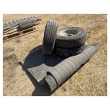 Lot of 3 Spare Tires/Wheel & Truck Bed Mad