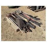 Pallet Lot of Assorted Yard Tools