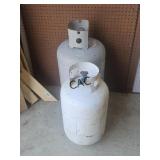 Lot of 2 Propane Bottles