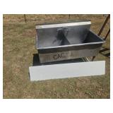 Commercial 2 Bay Sink and Cutting Board