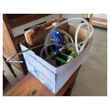Box Lot of Assorted Cattle Items and Gun Cleaning