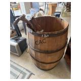 Vintage Wine Barrel with Contents