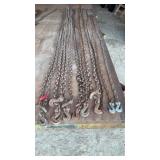Lot of 9 Chains w/Double Hooks